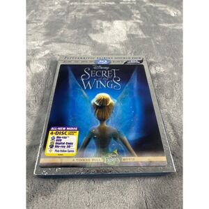 Disney Secret of the Wings Blu-ray 3D DVD 4-Disc Combo Pack Tinker Bell Fairies